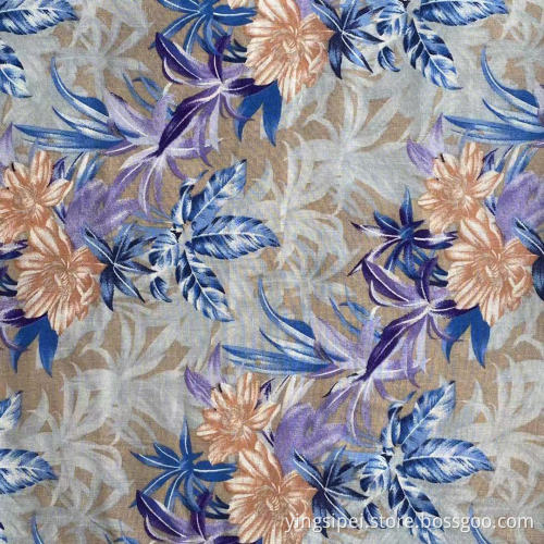 ISP Textlie Challis 45S*45S Textil Spun 100% Rayon gedrucktes digitales Stoff